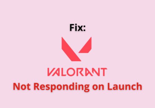 valorant not responding on lauch