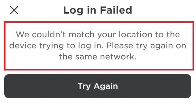 How To Fix “We Couldn't Match Your Location To The Device Trying To Log In” on Roblox 1 we couldnt match your location to the device trying to log in