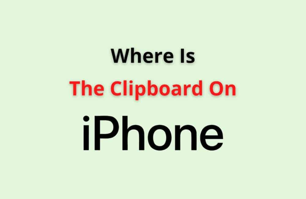 whare is clipboard on iphone