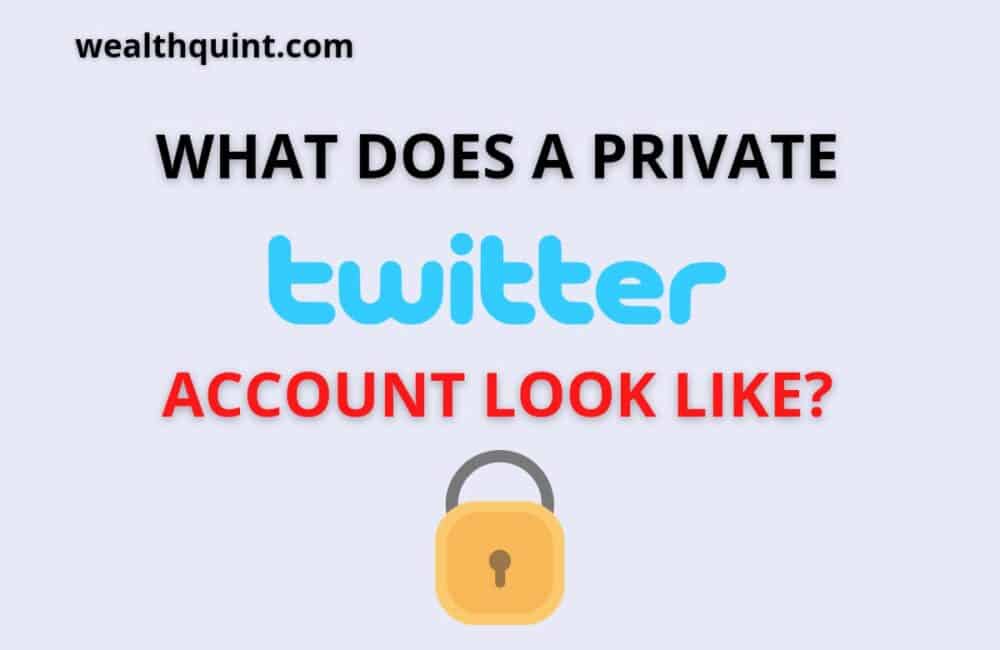 what does a private twitter account looks like