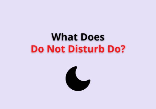 what does so not disturb do