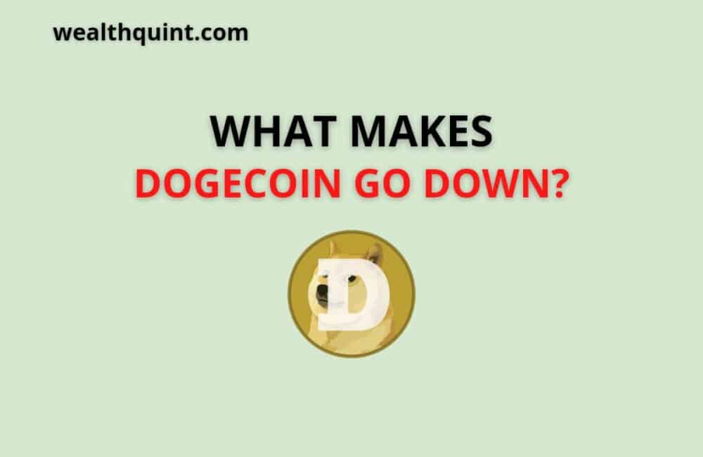 what makes dogecoin go down