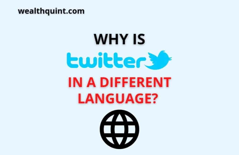 why twitter in a different language