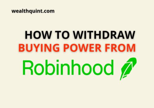 withdraw buying power from robinhood