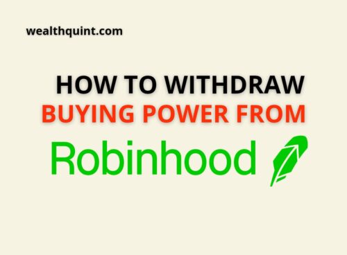 withdraw buying power from robinhood