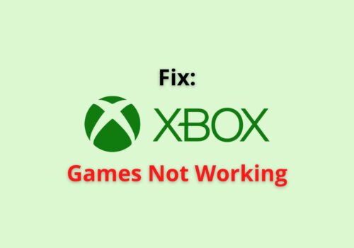 xbox games not working
