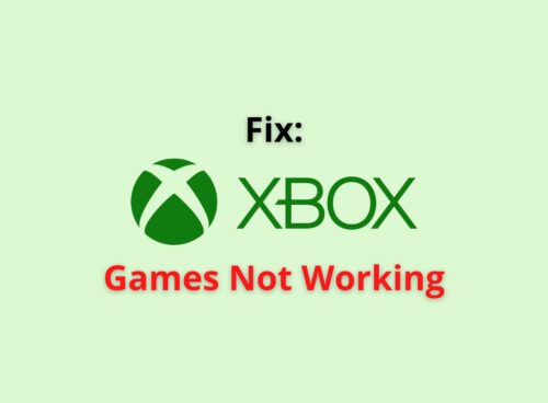 xbox games not working