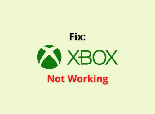 xbox not working