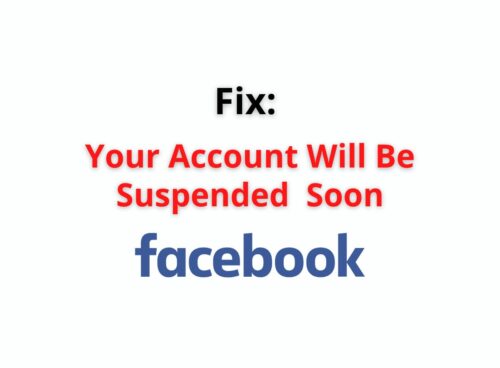 you account will be suspended soon facebook