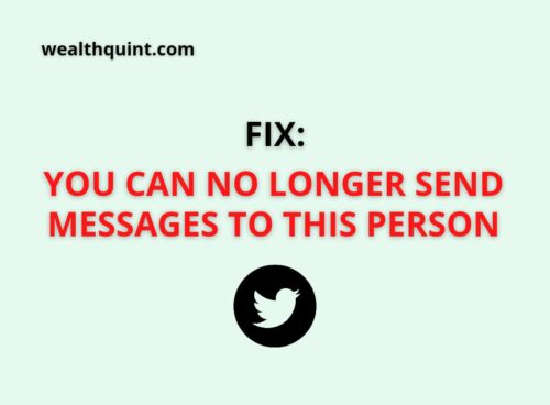 you can no longer send message to this person