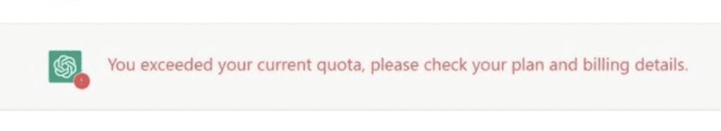 How to Fix the "You Exceeded Your Current Quota Please Check Your Plan And Billing Details" on OpenAI 1 you exceeded your current quota please check your plan and billing details