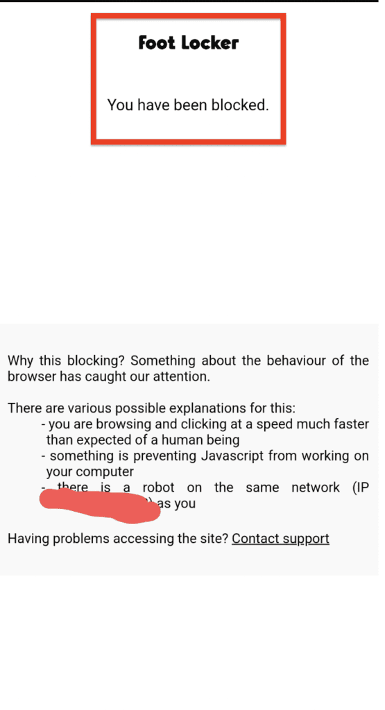 How to Fix “you have been blocked” on footlocker 2 you have been blocked footlocker