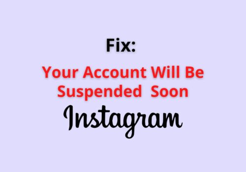 your account will be suspended soon instagram