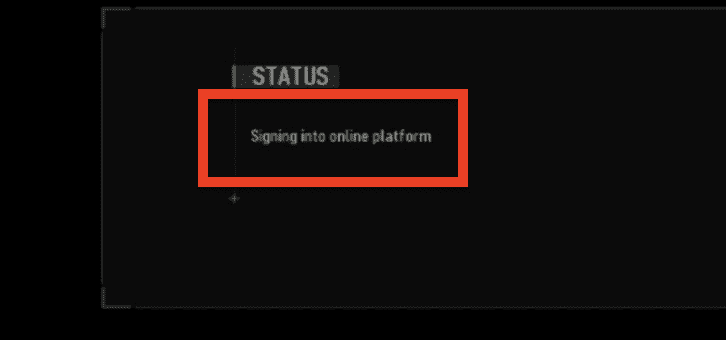 ​​Signing into online platform warzone mobile